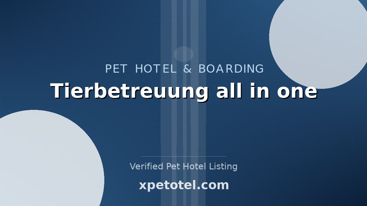 Tierbetreuung all in one pet hotel Effretikon