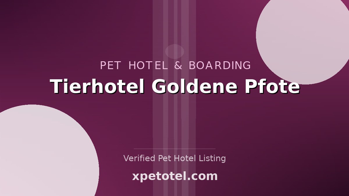 Tierhotel Goldene Pfote pet hotel Sindelfingen