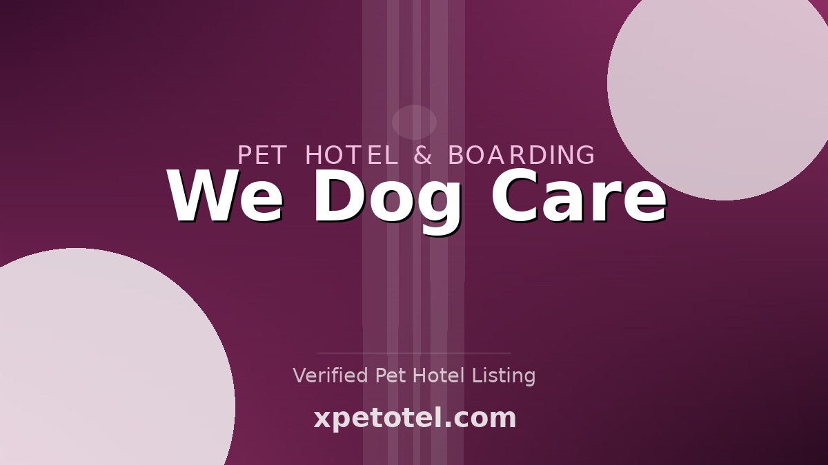We Dog Care pet hotel San Jose